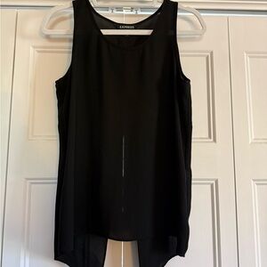Express Women's Elegant Black Sleeveless Blouse